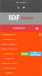 Mobile Screenshot of idf1boutique.com